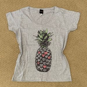 Fifth Sun large pineapple heart graphic tee